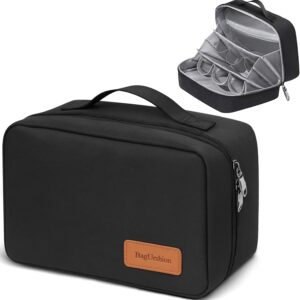 Toiletry Bag for Men,Travel Toiletry Organizer,Travel Essentials Dopp Kit,Water Resistant Shaving Bag for Toiletries Accessories -Black
