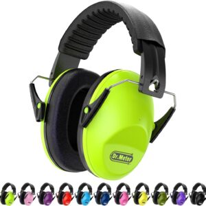 Ear Muffs for Noise Reduction: 27.4SNR Noise Cancelling Headphones for Kids Adults, EM100 Adjustable Hearing Protection Earmuffs for Monster Jam, Autism Sensory, Concerts, Fireworks