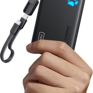 INIU Portable Charger, Ultra Slim 10000mAh 45W PD Power Bank, USB C in&Out Fast Charging Battery Pack, Travel Essential Phone Powerbank Compatible with iPhone 17 16 15 Samsung S22 S21 Google iPad etc